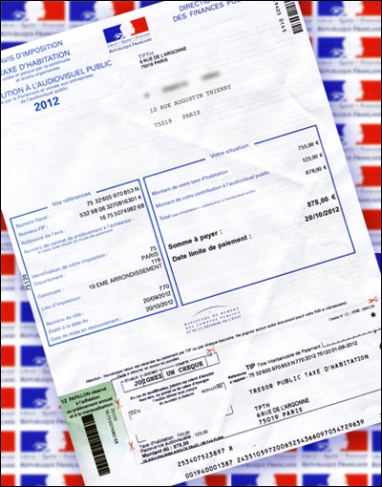 photographie du faux avis d'impôt
