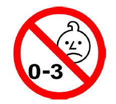 Pictogramme jouet interdit aux enfants de moins de 36 mois