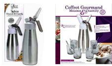 Siphon à tête plastique "mousse et chantilly" Secret de Gourmet