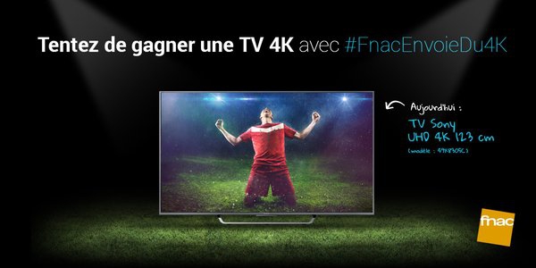 publicité Fnac pour TV 4K