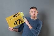 étiquette d'une fausse promo