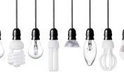 Huit lampes côte à côte