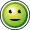 pictogramme smiley vert qui sourit
