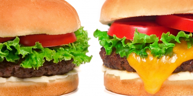 Un hamburger vu de près