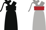 Illustration de l'ombre de deux siphons