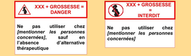 pictogrammes médicaments grossesse