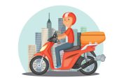 contribuable sur un scooter