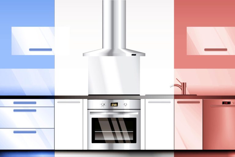 Cuisine en bleu-blanc-rouge