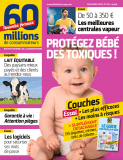 couverture du n°540 de 60 Millions de consommateurs sur les couches pour bébé