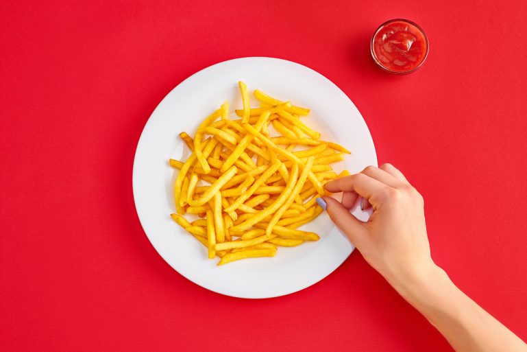 assiette de frites