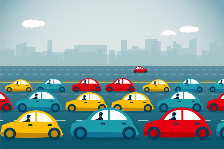 aller travailler en voiture