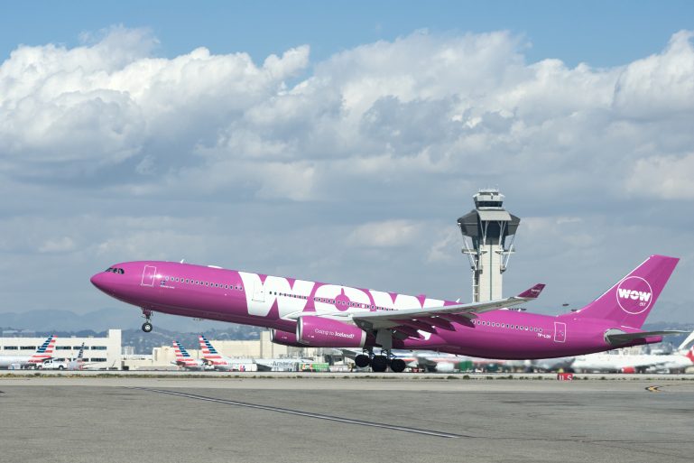 Un avion de la compagnie Wow Air