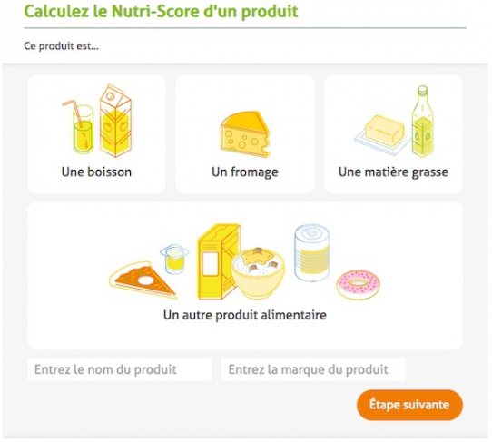 page d'accueil du module Nutri-Score de 60 Millions
