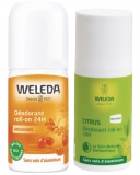 Deux déodorants bio de marque Weleda