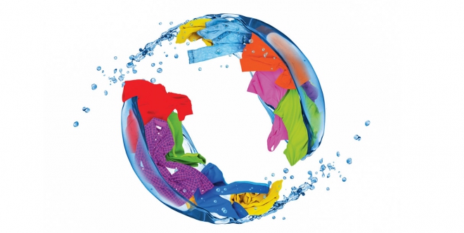 essorage du linge dans une machine à laver
