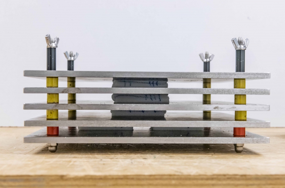 Des mousses de matelas comprimées