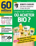 la couverture du n° 558 de 60 Millions : où acheter bio ?