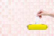 une boîte de lingettes désinfectantes