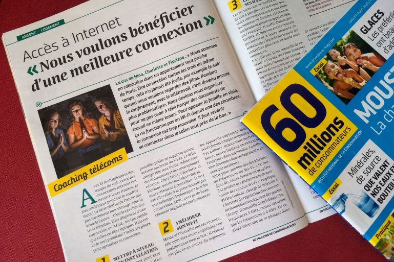 photo des pages de la rubrique “coaching” de 60 Millions