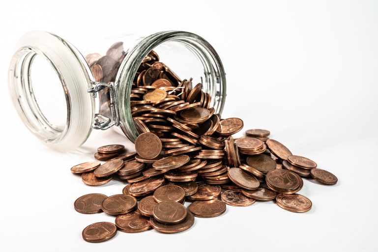 des pièces de 1 et 2 centimes d’euro