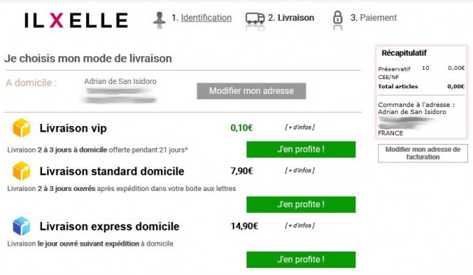 achat de préservatifs sur le site IlXElle