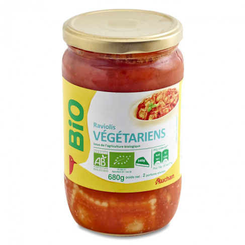 Raviolis végétariens Auchan