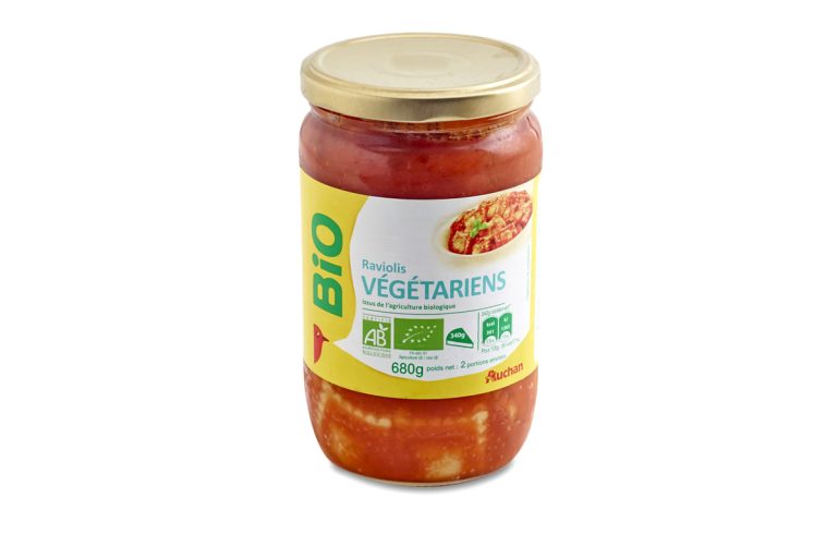 Raviolis végétariens Auchan