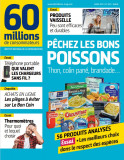 Couverture du n°567 "Péchez les bons poissons" de 60 Millions de consommateurs (mars 2021)