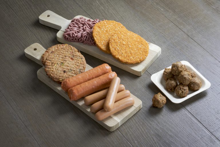 steaks, saucisses et hachés végans