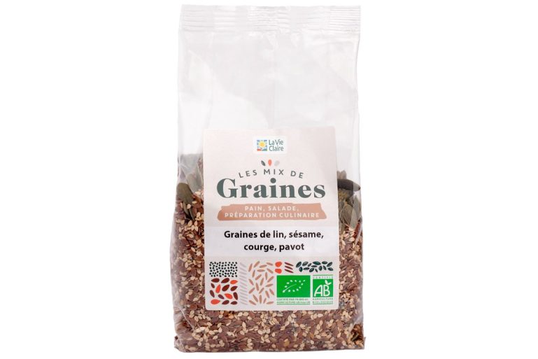 Mélange de graines de lin, sésame, courge, pavot La Vie Claire
