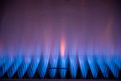 flammes de gaz naturel