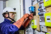 pose d’un compteur électrique Linky