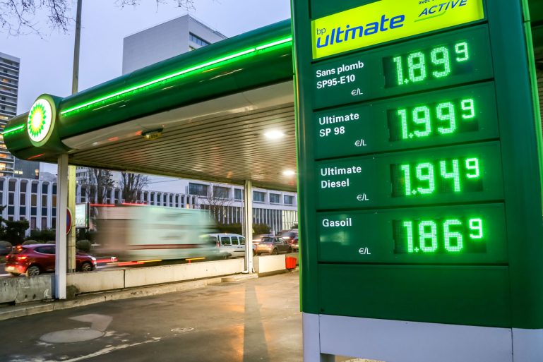 Prix dans une station-service
