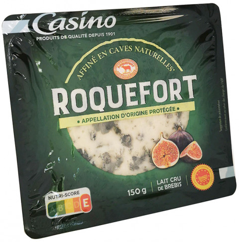 du roquefort Casino avec affichage du Nutri-Score