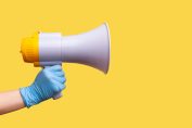 mégaphone pour alerter au rappels de produits