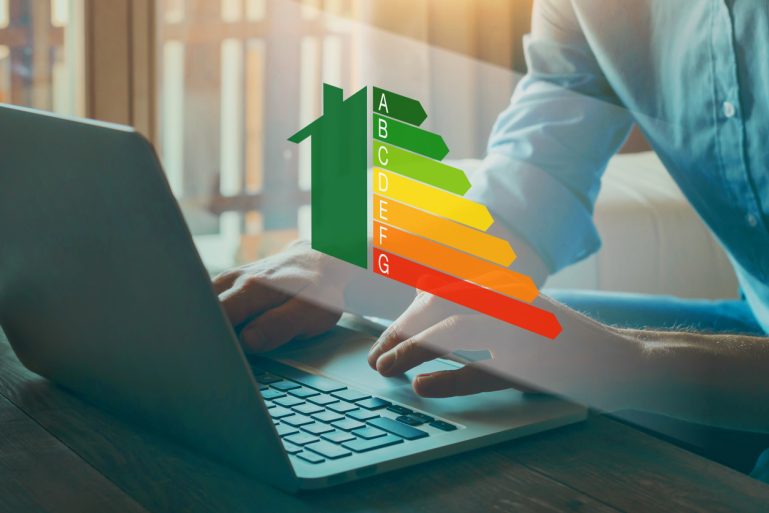 Une étiquette énergie d'un logement