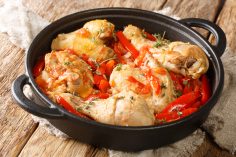 cassolette de poulet basquaise