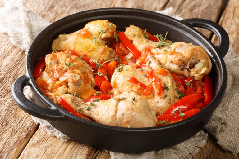 cassolette de poulet basquaise