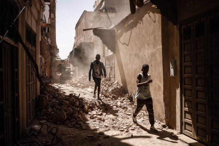 La Medina de Marrakech après le séisme de septembre 2023