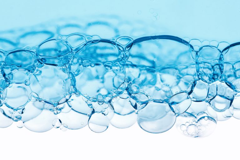 des bulles dans un liquide
