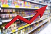 Une flèche rouge devant un rayon symbolisant l'inflation