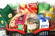 Un panier de produits MDD de différentes enseignes.