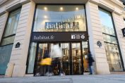 la façade d’un magasin Habitat à Paris