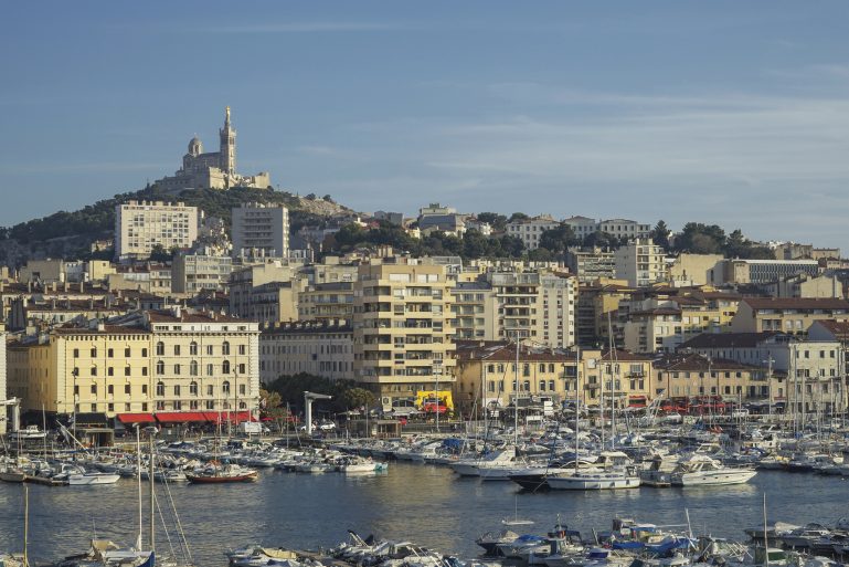 Vue aérienne de Marseille