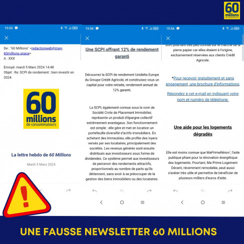 fausse NL 60 Millions