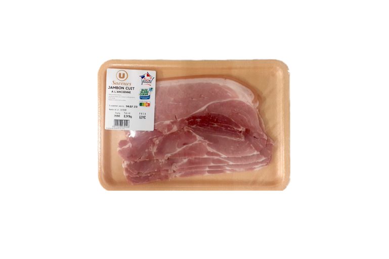 Jambon cuit à l'ancienne Bleu Blanc Cœur U Saveurs