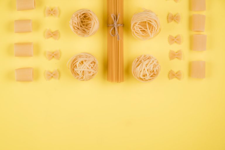 Un assortiment de pâtes