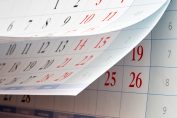 Un calendrier figurant le temps qui passe
