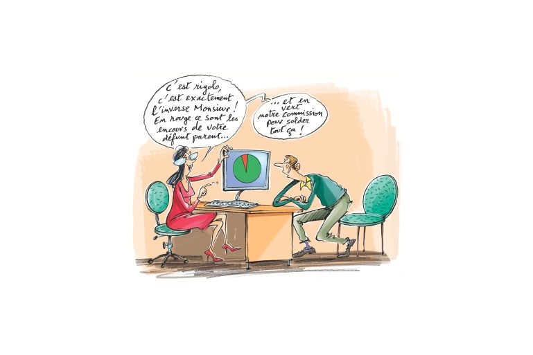un héritier chez sa banquière