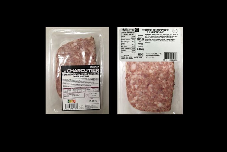 terrines de campagne à l’ancienne Auchan le Charcutier et Prestige de la Sarthe